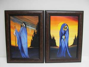 lot 181 image: Pair of Native American Maiden Prints by Betty Albert