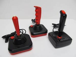 lot 220 image: Nice Group of 3 Vintage Atari JoysticksControllers