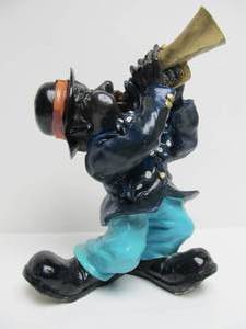 lot 116 image: Vintage Plaster Jazz Musician Sculpture
