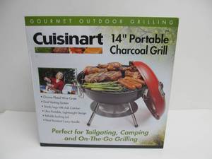 lot 169 image: Brand New Cuisinart 14 Portable Charcoal Grill