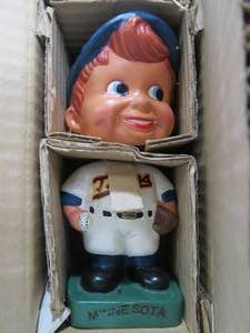 lot 86 image: NOS Vintage My Favorite MN TWINS Bobblehead