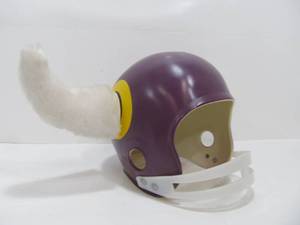lot 137 image: Vintage 1970s MN VIKINGS Helmet Display