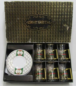 lot 144 image: Vintage Gucci Gift Set wGlasses & Plates