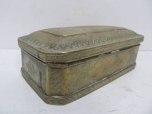 lot 154 image: Early Antique Oriental Brass Box