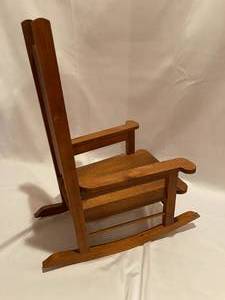lot 167 image: Vintage Childs Wooden Rocker