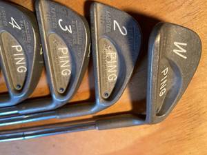 lot 190 image: Ping Golf Clubs 2 Through 9 Irons with a Wedge