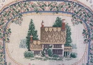 lot 30 image: Neat Needlepoint Sampler