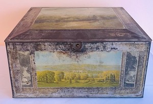 lot 56 image: Antique Painted Tin Box