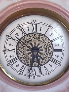 lot 67 image: Pretty Porcelain Clock