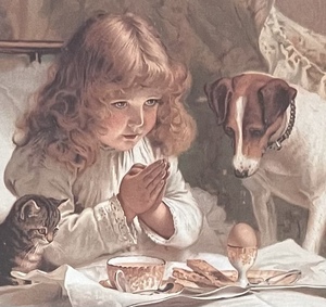 lot 88 image: Suspense Framed Print by Charles Burton Barber
