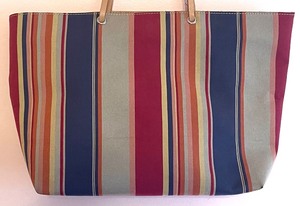 lot 89 image: Maurizio Taiuti of Italy Colorful Striped Tote