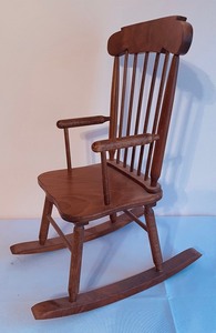 lot 94 image: Five Wooden Doll Chairs
