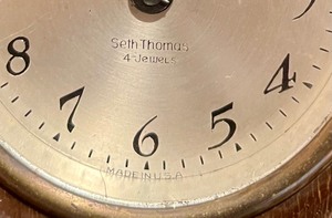 lot 297 image: Vintage Banjo Wall Clock by Seth Thomas