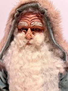 lot 295 image: My Favorite Things Artisan Crafted Tabletop Santa by Joyce Cotner