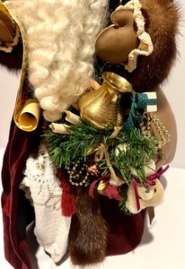 lot 293 image: My Favorite Things Artisan Crafted Tabletop Santa by Joyce Cotner