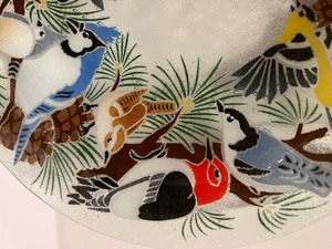 lot 283 image: Midwestern Buds Platter by Peggy Karr