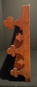 lot 141 image: Vintage Hand Made Wall Mount 3 Shelf Unit