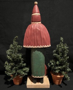 lot 346 image: Holiday Decor Items including a Wooden Nutcracker, Santa Figurine and More