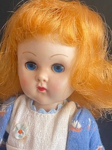 lot 379A image: Adorable Vintage Red Headed Ginny Doll