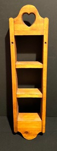 lot 478 image: Two Decorative Wood Wall Shelves