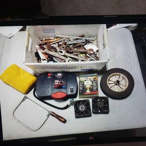 Craftsman 12 Volt Air Compressor, Open End Wrenches, Cooling Fans & Misc Tools
