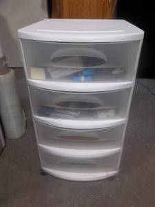 3-DRAWER ORGANIZER WITH CONTENTS (CRAFT SUPPLIES)