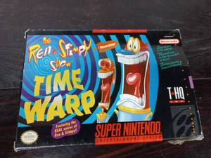 Ren & Stimpy Time Warp - SNES Game Cartridge