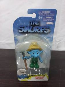 Farmer Smurf Action Figure Toy In Original Box
