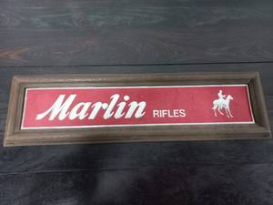 Marlin Rifles Plastic Sign