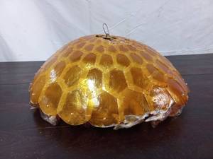 Large Vintage MCM Capiz Shell Lamp Shade