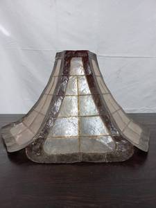 Vintage MCM Capiz Shell Lamp Shade