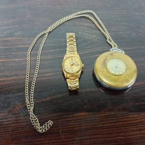 Ingraham Pocket Watch and Seiko Watch