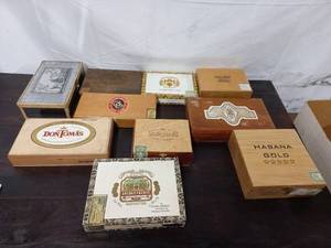 Collection of Cigar Boxes