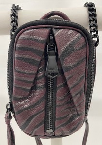 lot 27 image: Aimee Kestenberg Tamitha Phone Soft Leather Crossbody with Biker Chain Detailing