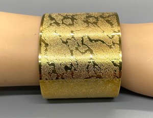 lot 30 image: Golden Francesca Visconti Cuff Bracelet