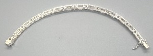lot 42 image: Sensational Sterling Silver and Crystal Bracelet
