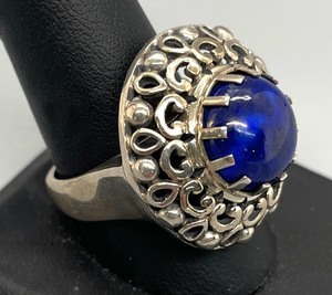 lot 46 image: Sterling Silver Ring and Lapis Ring