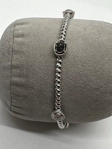 lot 65 image: Sterling and Cubic Zirconia Bangle