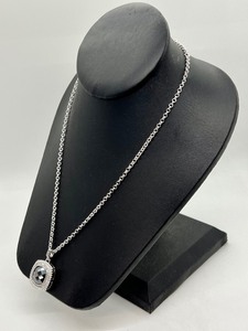 lot 79 image: 16 Sterling and Cubic Zirconia Necklace