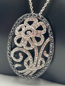 lot 95 image: Nolan Miller Malibu Pave Flower Pendant Necklace