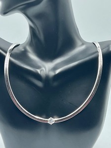 lot 14 image: Gorgeous Sterling and Cubic Zirconia Necklace