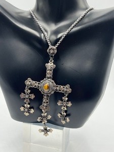 lot 98 image: Sterling Silver Cross Necklace
