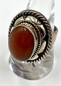 lot 117 image: Carolyn Pollack Sterling and Carnelian Ring