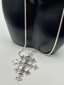 lot 110 image: RLM Studio Beautiful Sterling Cross Necklace