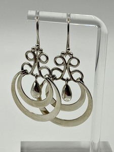 lot 109 image: Unique Designed Sterling Silver Earrings