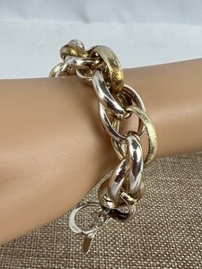 lot 143 image: Two Tone Sterling Bracelet