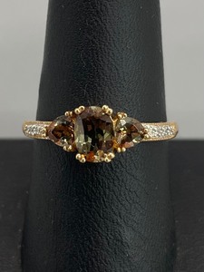 lot 203 image: Gorgeous 24K Gold Plated Sterling Silver Ring