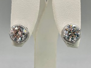 lot 197 image: Stunning Sterling Silver Cubic Zirconia Studs