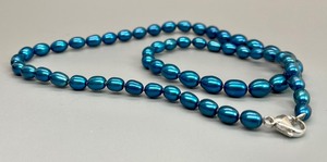 lot 184 image: Beautiful Teal Dyed Freshwater Pearl Necklace by Honora