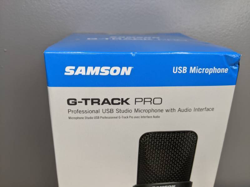 lot 47A image: Brand New Samson SAGM1UPRO G-Track Pro USB Microphone with Built-In Audio Interface X